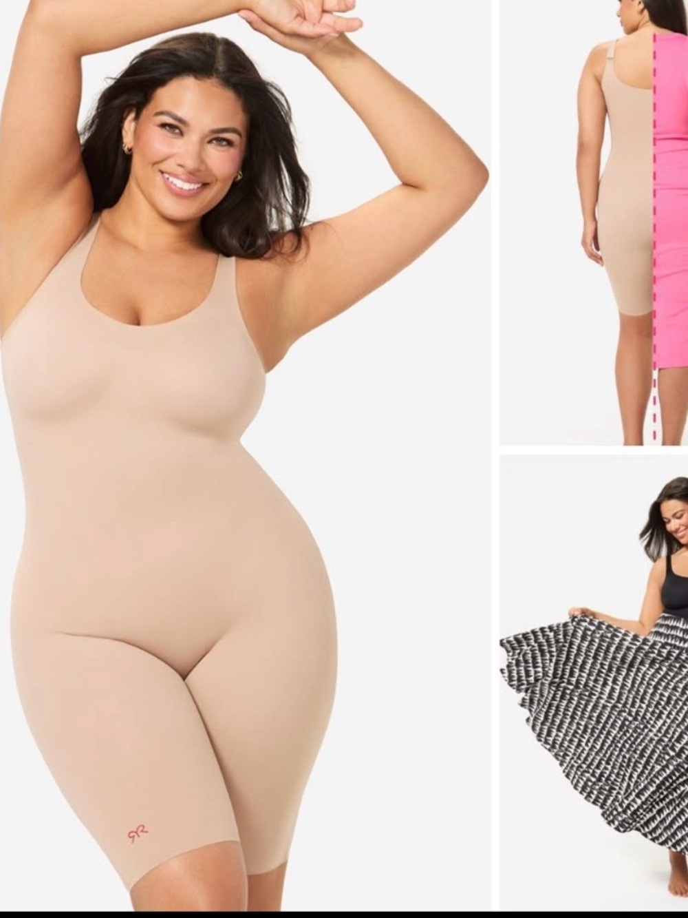 Ruby Ribbon Nude Seamless Shapewear Bodysuit